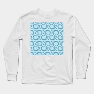 Maori Wave Pattern Long Sleeve T-Shirt